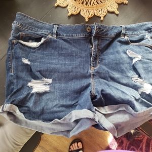 Ripped Jean shorts